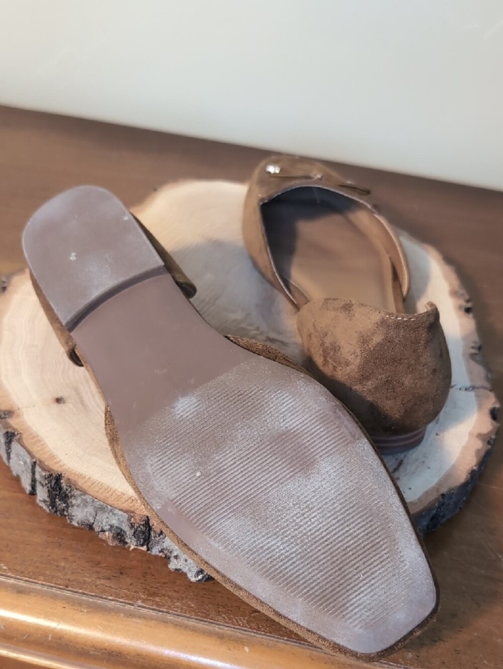 Kensie Brown Suede D'Orsay Loafers - Picture 10 of 11